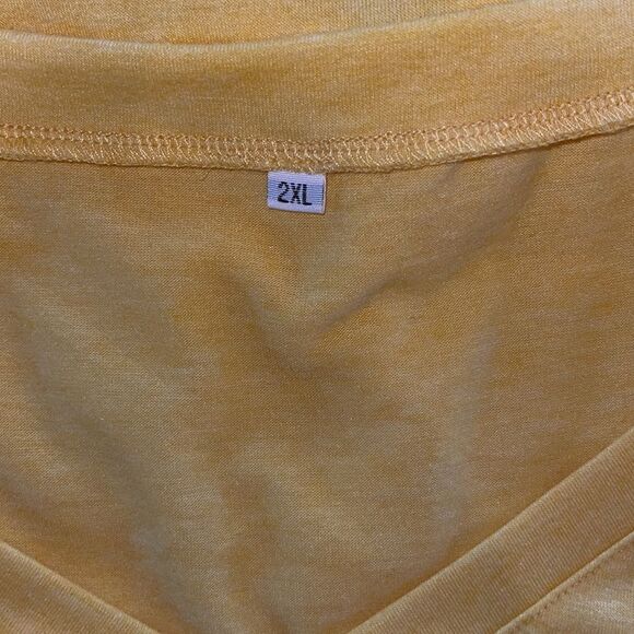 Sampeel yellow twist knot tunic Size XXL - Picture 12 of 12